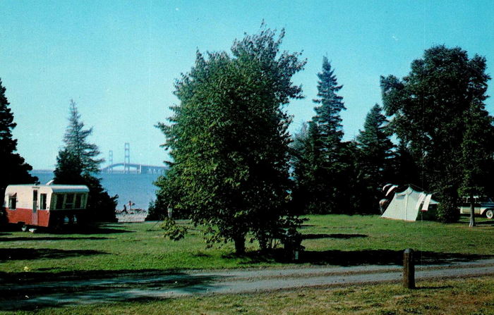 Straits State Park - Vintage Postcard